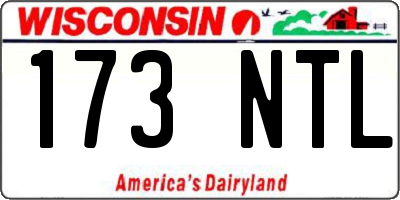 WI license plate 173NTL