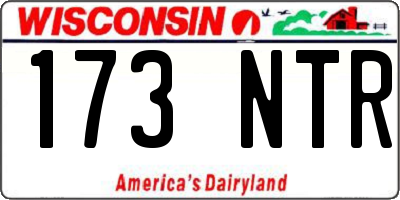 WI license plate 173NTR