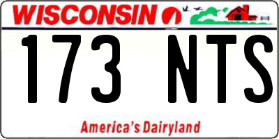 WI license plate 173NTS