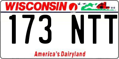WI license plate 173NTT