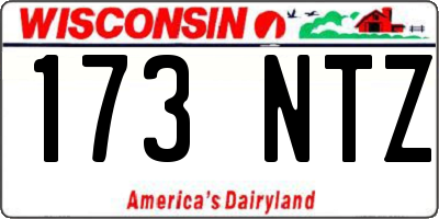 WI license plate 173NTZ