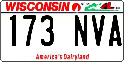 WI license plate 173NVA