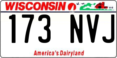 WI license plate 173NVJ