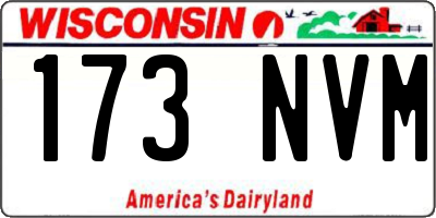 WI license plate 173NVM