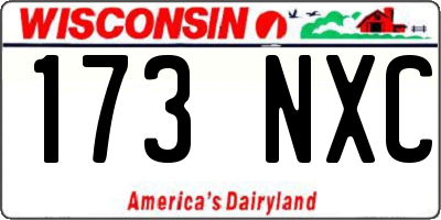 WI license plate 173NXC