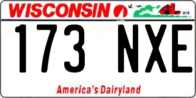 WI license plate 173NXE