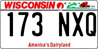 WI license plate 173NXQ