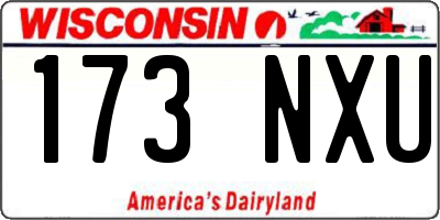 WI license plate 173NXU