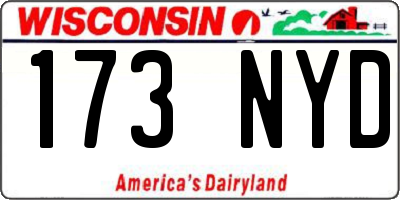 WI license plate 173NYD