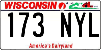 WI license plate 173NYL