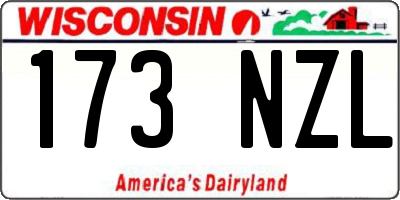 WI license plate 173NZL