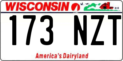 WI license plate 173NZT
