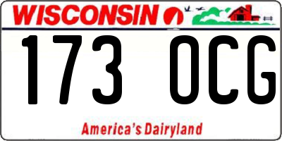 WI license plate 173OCG