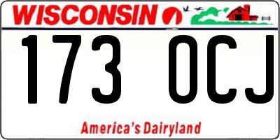 WI license plate 173OCJ