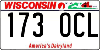 WI license plate 173OCL