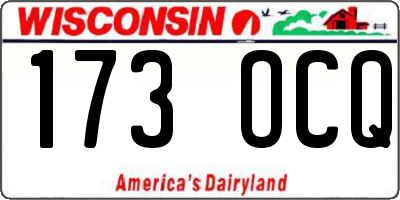 WI license plate 173OCQ