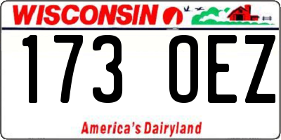 WI license plate 173OEZ