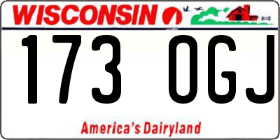 WI license plate 173OGJ