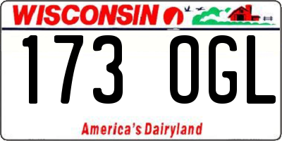 WI license plate 173OGL