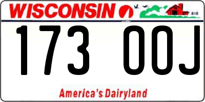 WI license plate 173OOJ
