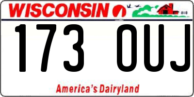 WI license plate 173OUJ