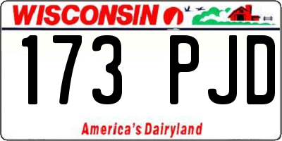 WI license plate 173PJD
