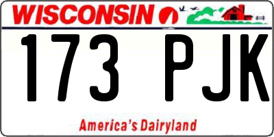 WI license plate 173PJK