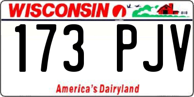 WI license plate 173PJV