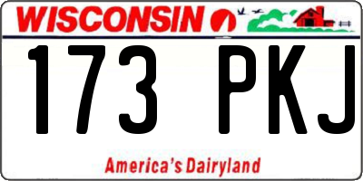 WI license plate 173PKJ