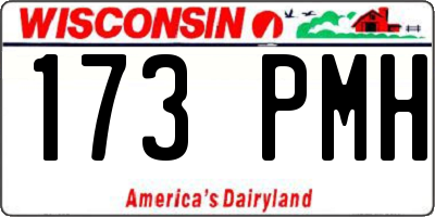 WI license plate 173PMH