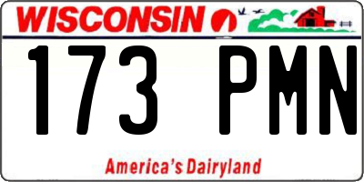 WI license plate 173PMN