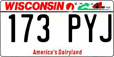 WI license plate 173PYJ