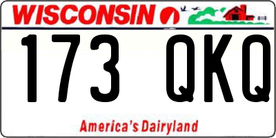 WI license plate 173QKQ