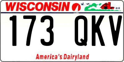 WI license plate 173QKV