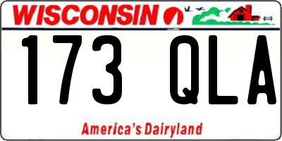 WI license plate 173QLA