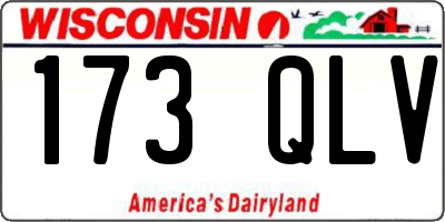 WI license plate 173QLV