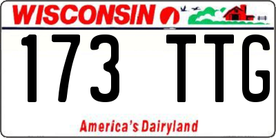 WI license plate 173TTG