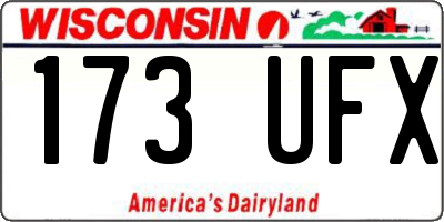 WI license plate 173UFX