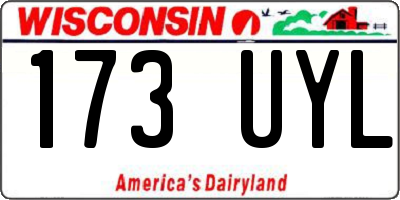 WI license plate 173UYL