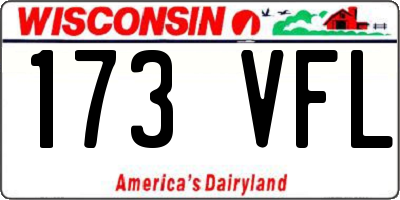 WI license plate 173VFL