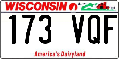 WI license plate 173VQF