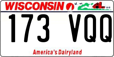 WI license plate 173VQQ