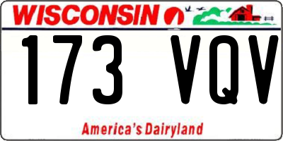 WI license plate 173VQV