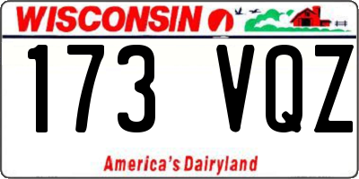 WI license plate 173VQZ