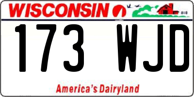 WI license plate 173WJD