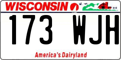 WI license plate 173WJH