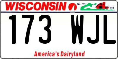 WI license plate 173WJL