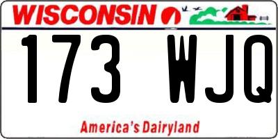 WI license plate 173WJQ