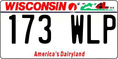 WI license plate 173WLP