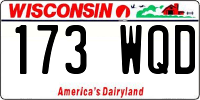 WI license plate 173WQD